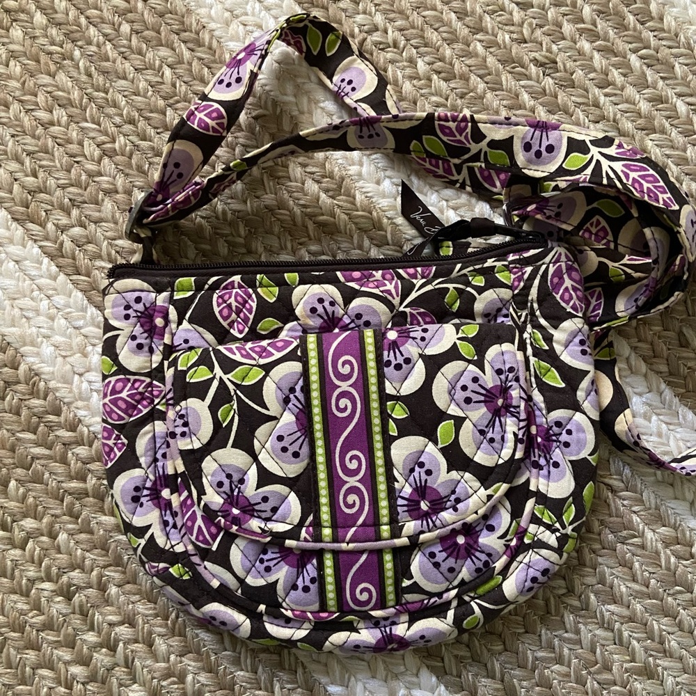 vera bradley plum petal retired pattern purse!!!